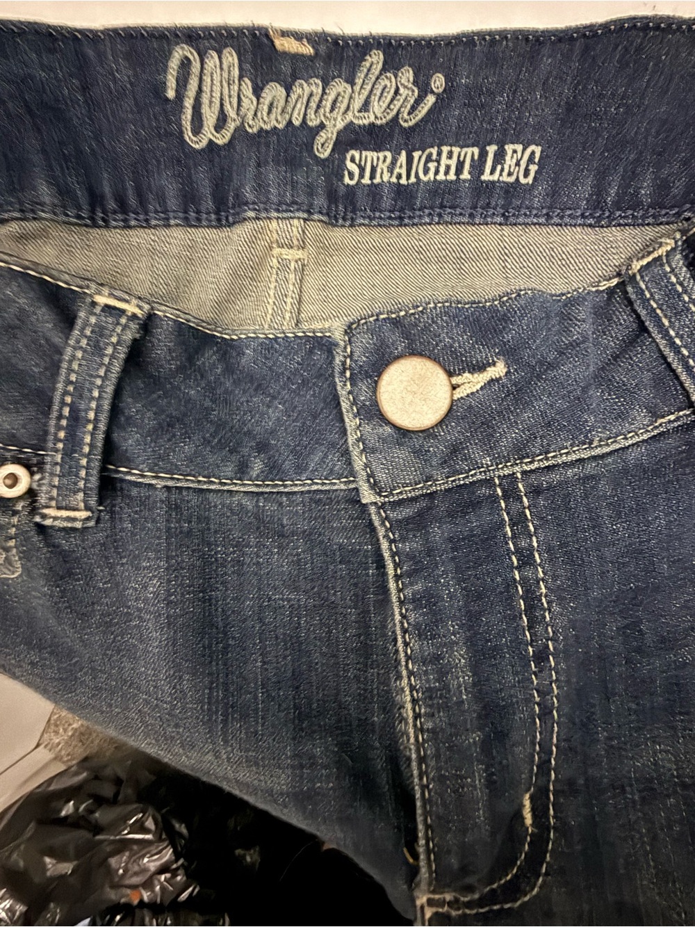 Wrangler Women's Blue Straight Leg Jeans size 13/34 - Picture 4 of 4